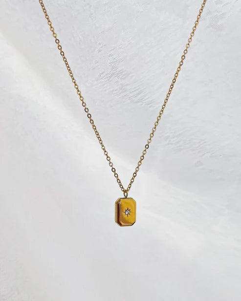 Solitaire North Star Necklace