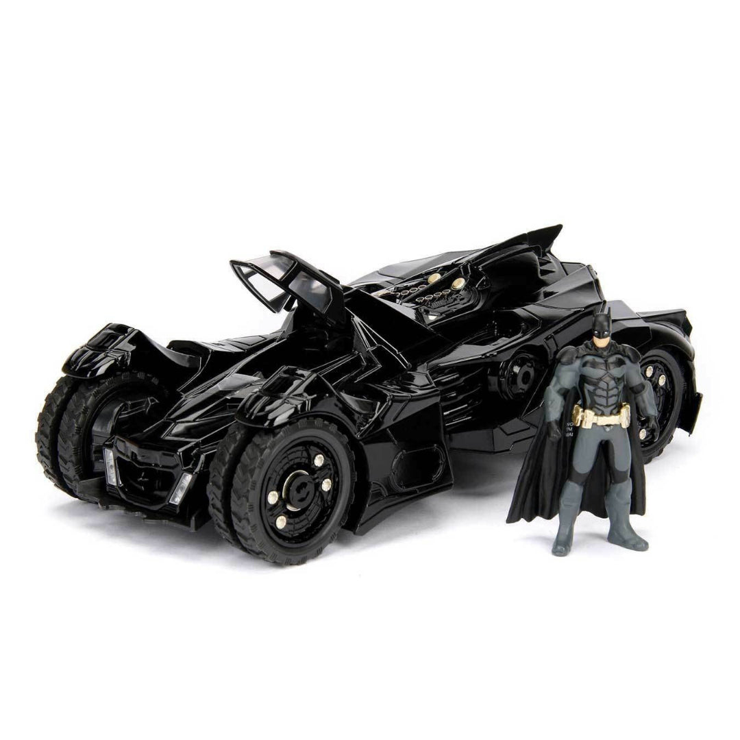 Jada Batman Arkham Knight Batmobile with Batman Figure 1:24 Die-Cast Model Car – Black
