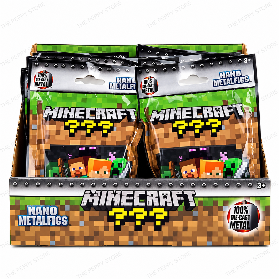 Jada Toys Minecraft Nano Metalfigs Mystery Blind Packs – 1 Random Figure