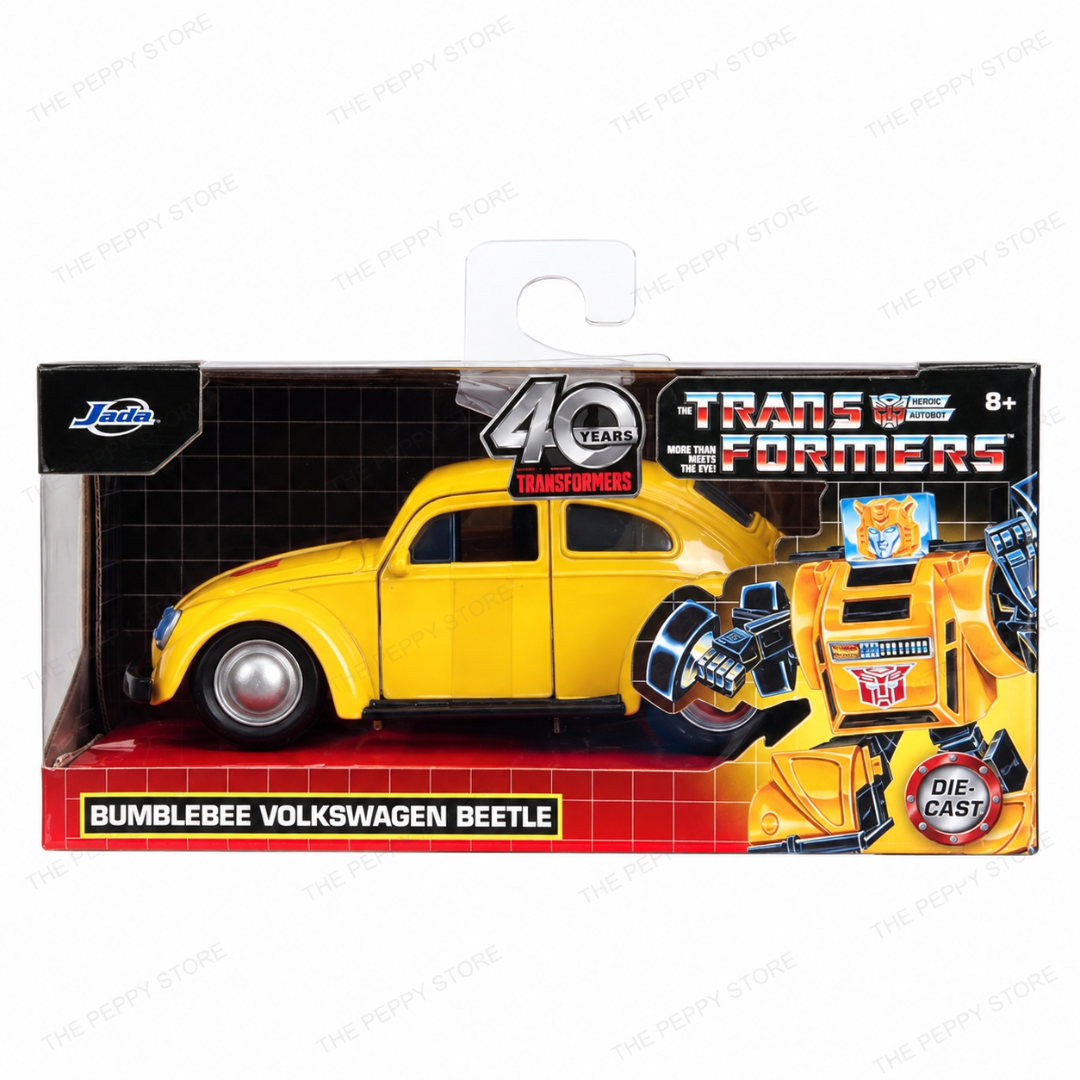 Jada Transformers G1 Bumblebee Volkswagen Beetle 1:32 Die-Cast β 40th Anniversary