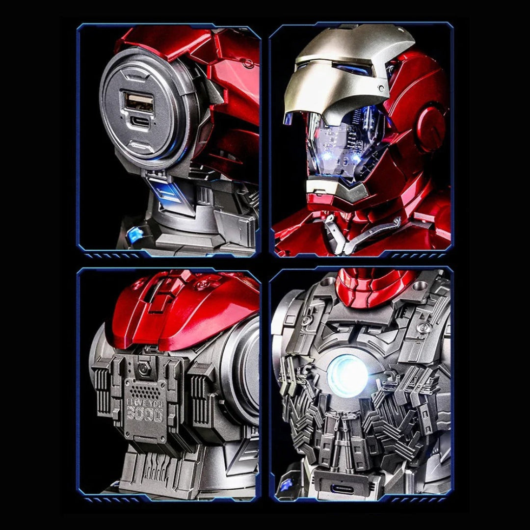 Killerbody Marvel Iron Man MK3 Infinity Saga Charging Station – 65W Mecha Bust USB Charger