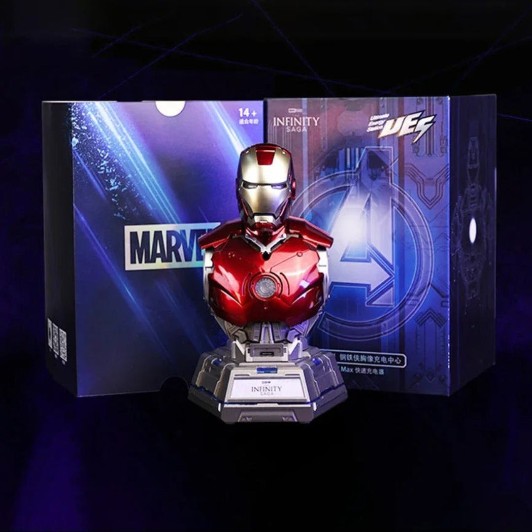 Killerbody Marvel Iron Man MK3 Infinity Saga Charging Station – 65W Mecha Bust USB Charger