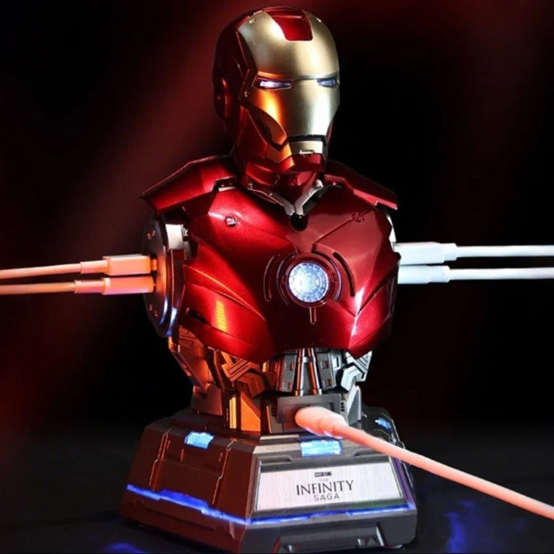 Killerbody Marvel Iron Man MK3 Infinity Saga Charging Station – 65W Mecha Bust USB Charger