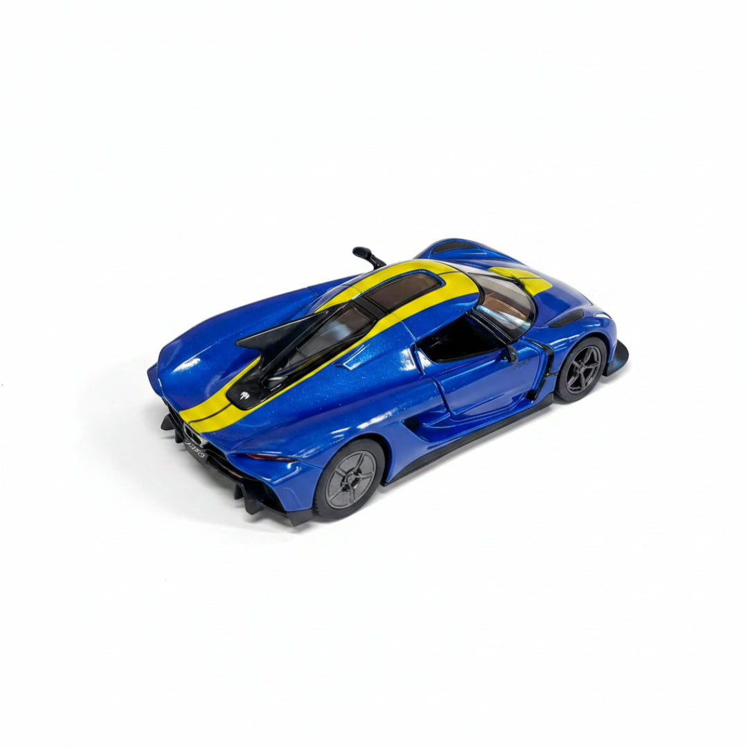 Kinsmart Koenigsegg Jesko Absolut Livery Edition 1:36 β Blue & Yellow