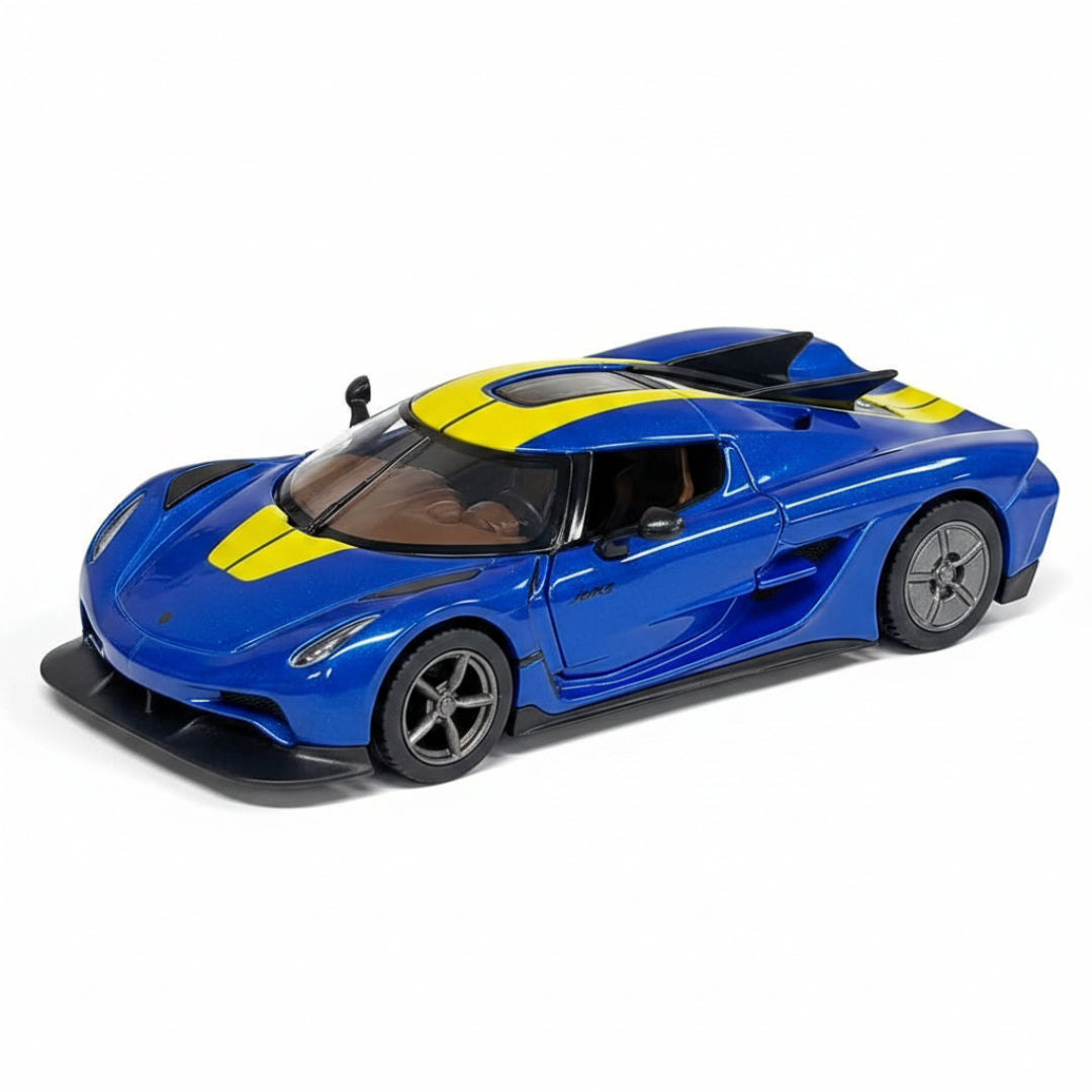 Kinsmart Koenigsegg Jesko Absolut Livery Edition 1:36 β Blue & Yellow