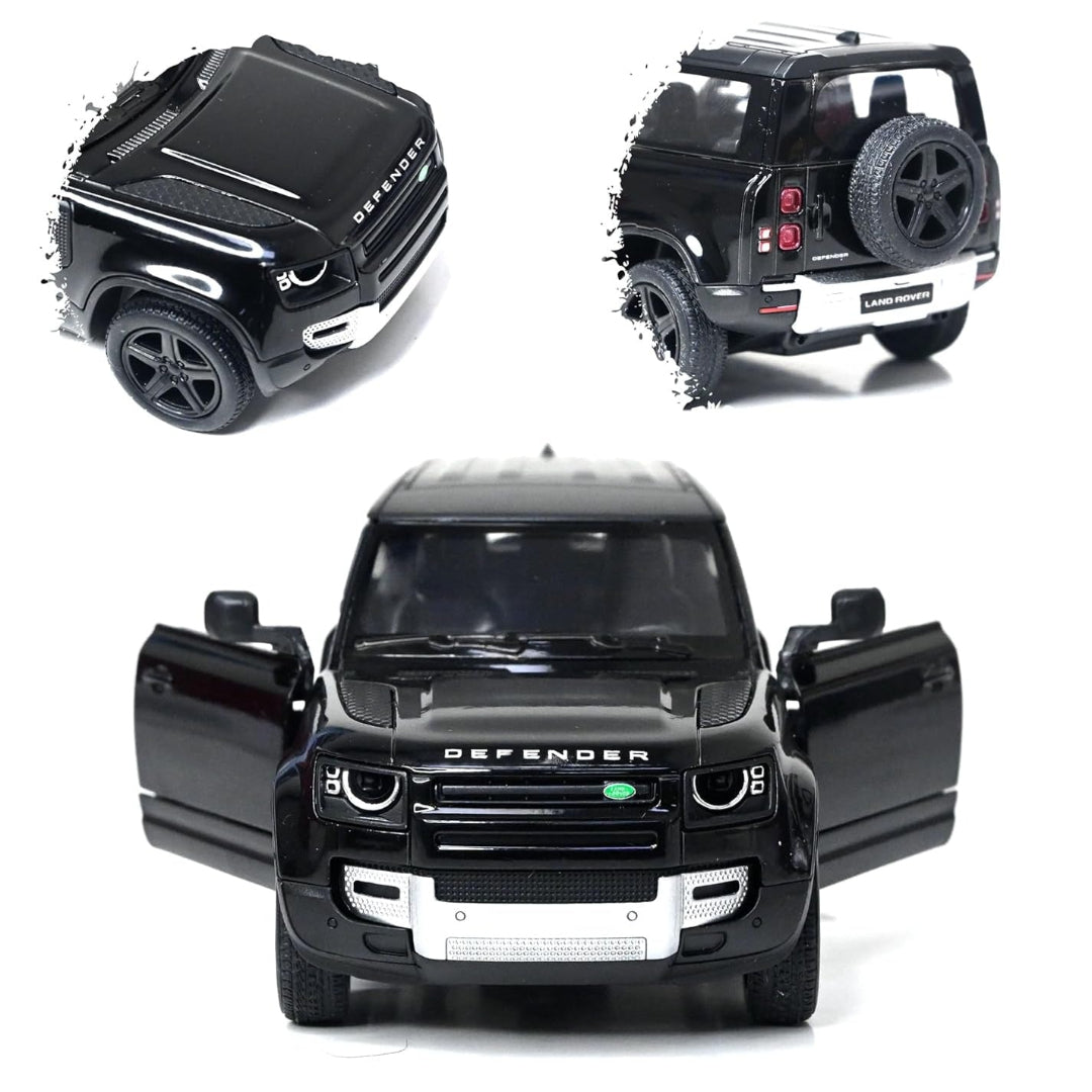 Kinsmart Land Rover Defender Diecast Model Car 1:36 – Black