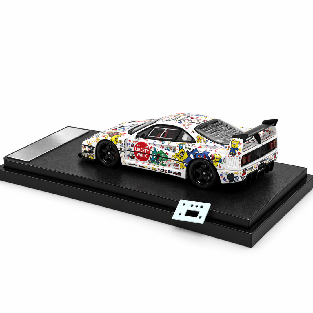 LBWK Ferrari F40 Ghost Player 1:64 Scale Diecast Model Car