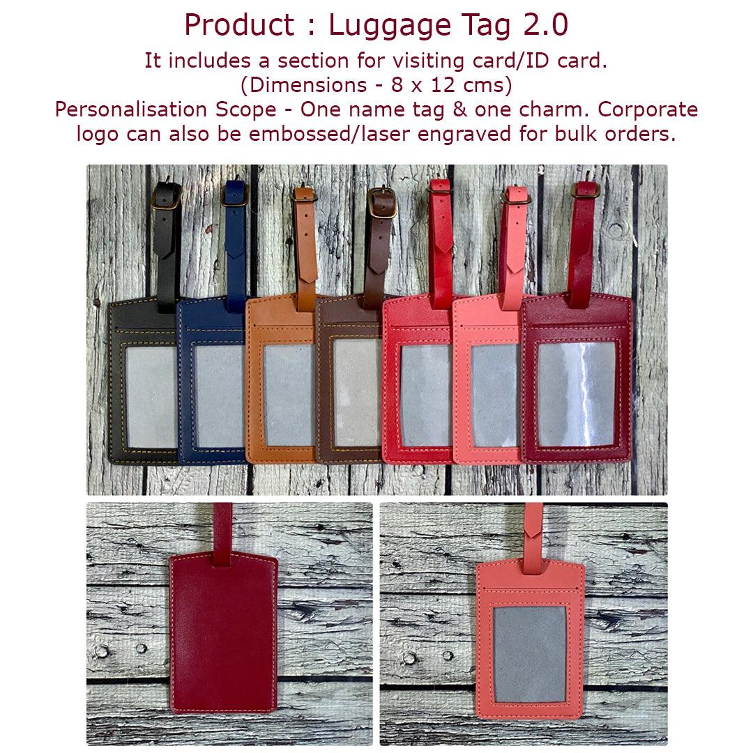 Personalised Luggage Tag 2.0 LT2 - Prepaid Orders Only - No COD Allowed On Personalised Orders - ThePeppyStore