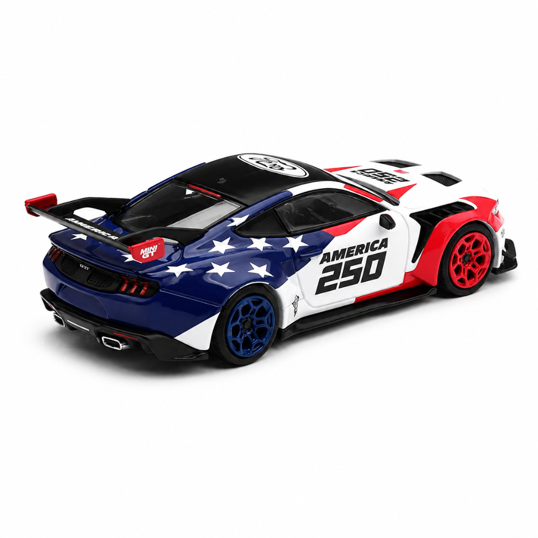 MINI GT Ford Mustang GTD America 250 USA Exclusive LHD 1:64 Die-Cast Model Car #1301