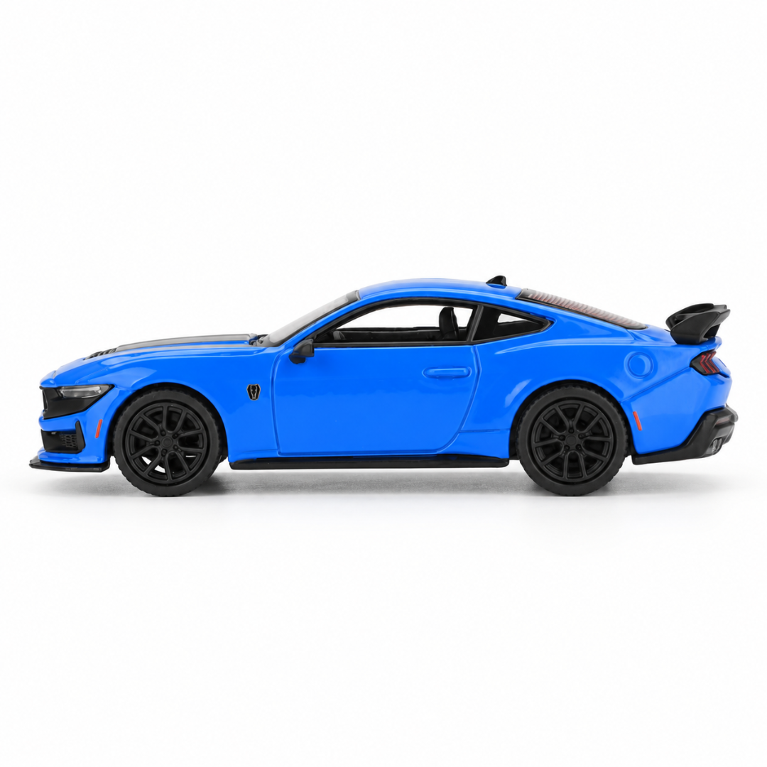MINI GT Imported Ford Mustang Dark Horse 2024 Grabber Blue 1:64 Diecast Model Car #1141
