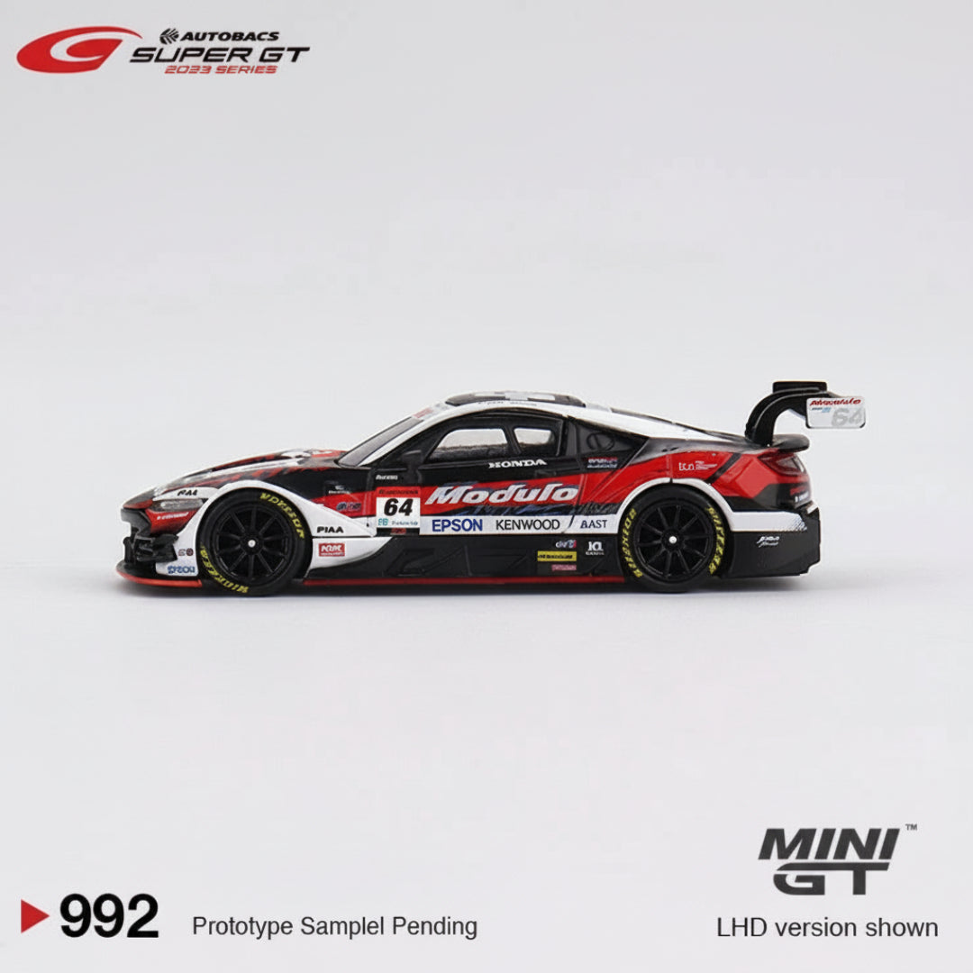 MINI GT Imported Honda NSX-GT Type S GT500 #64 Modulo Nakajima Racing 2023 SUPER GT 1:64 Diecast Model Car – No. 992