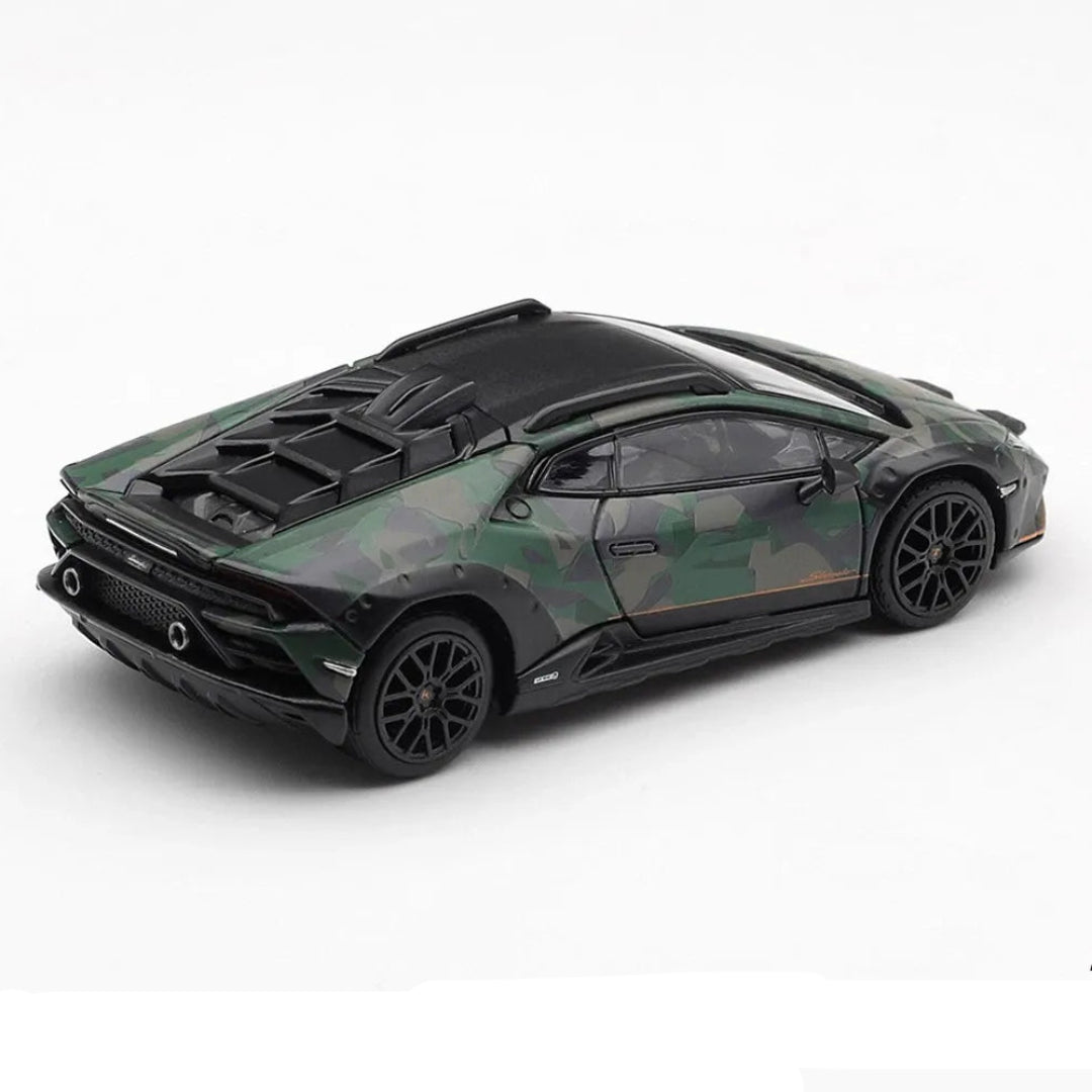 MINI GT Imported Lamborghini Huracán Sterrato All Terrain Camouflage Set of 4 1:64 Diecast Model Cars – MGTS0026