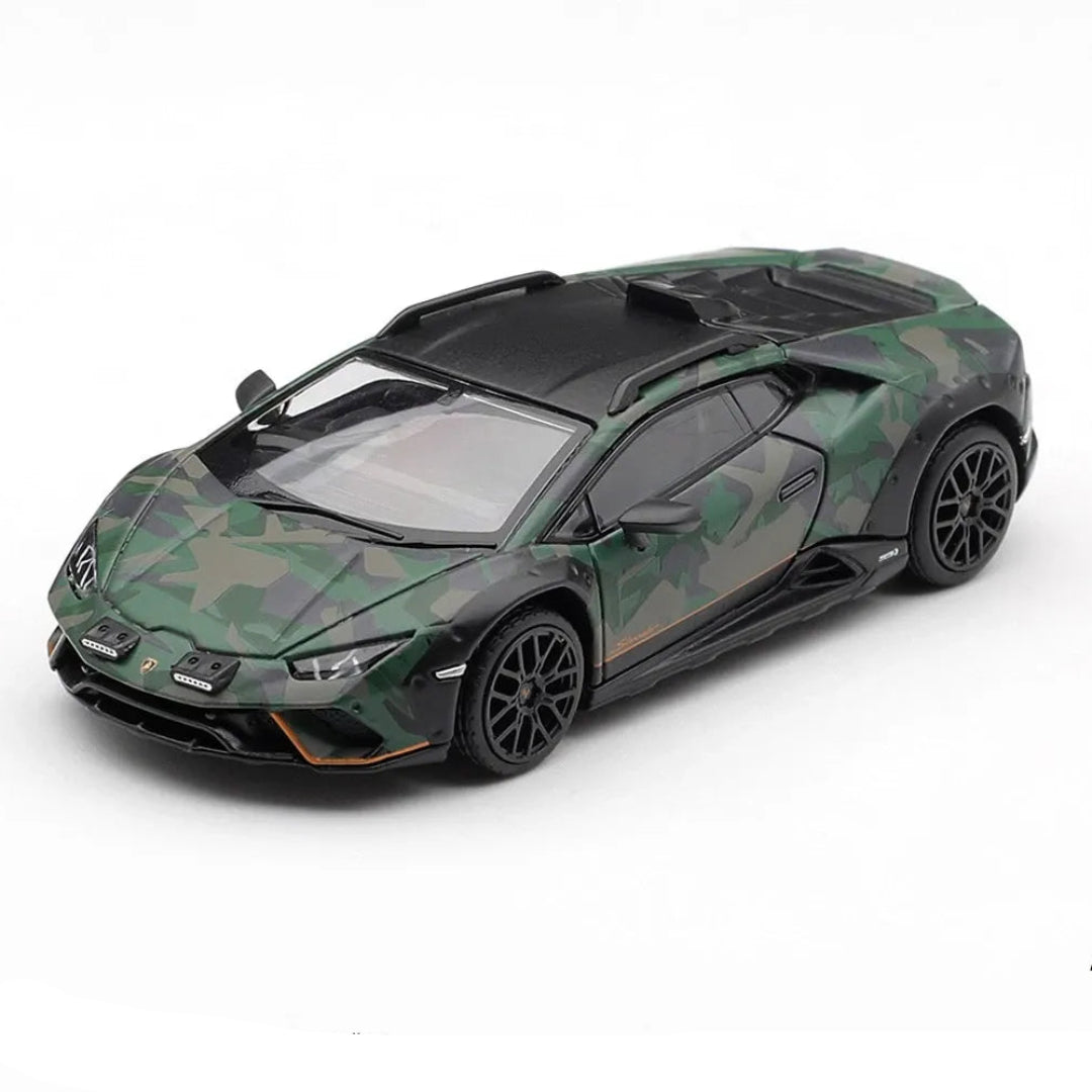 MINI GT Imported Lamborghini Huracán Sterrato All Terrain Camouflage Set of 4 1:64 Diecast Model Cars – MGTS0026