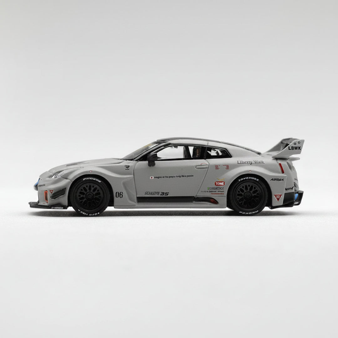 MINI GT Imported Nissan LB-Silhouette WORKS GT 35GT-RR Ver.1 Matt Grey 1:64 – No. 1248