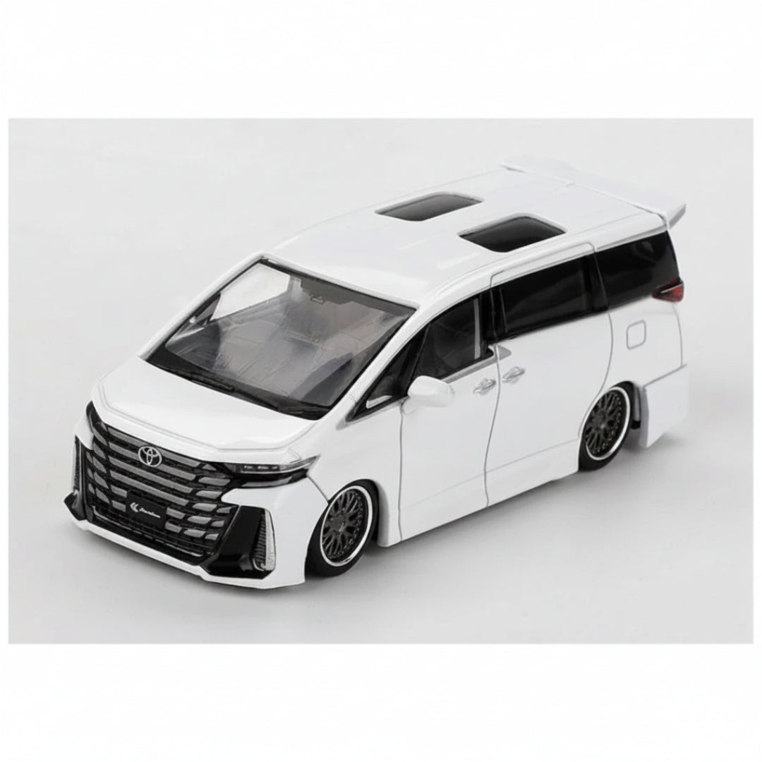 MINI GT Imported Toyota Vellfire 40 KUHL White 1:64 Diecast Model Car #1180