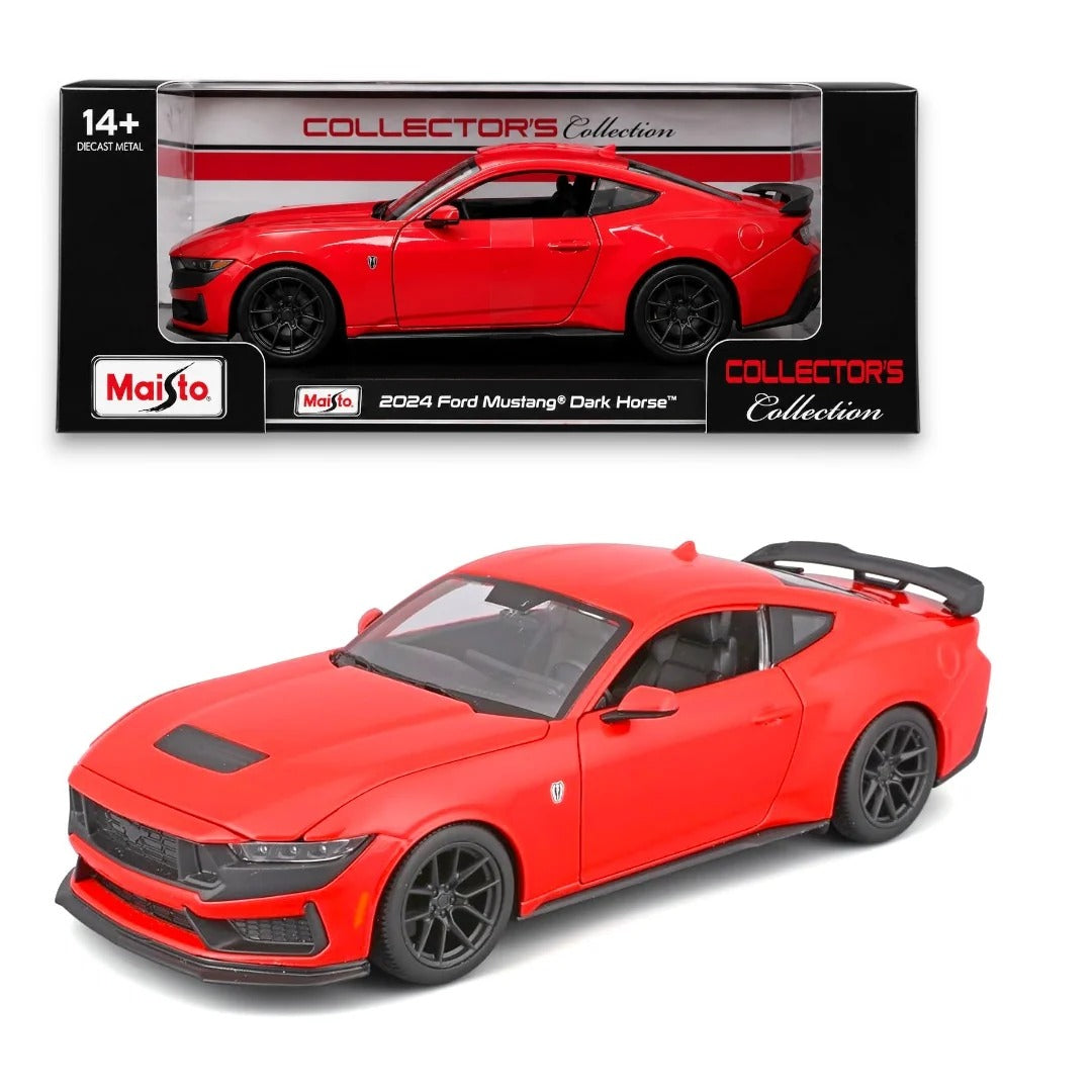 Maisto Collector's Collection 2024 Ford Mustang Dark Horse Red 1:24 Diecast Model Car