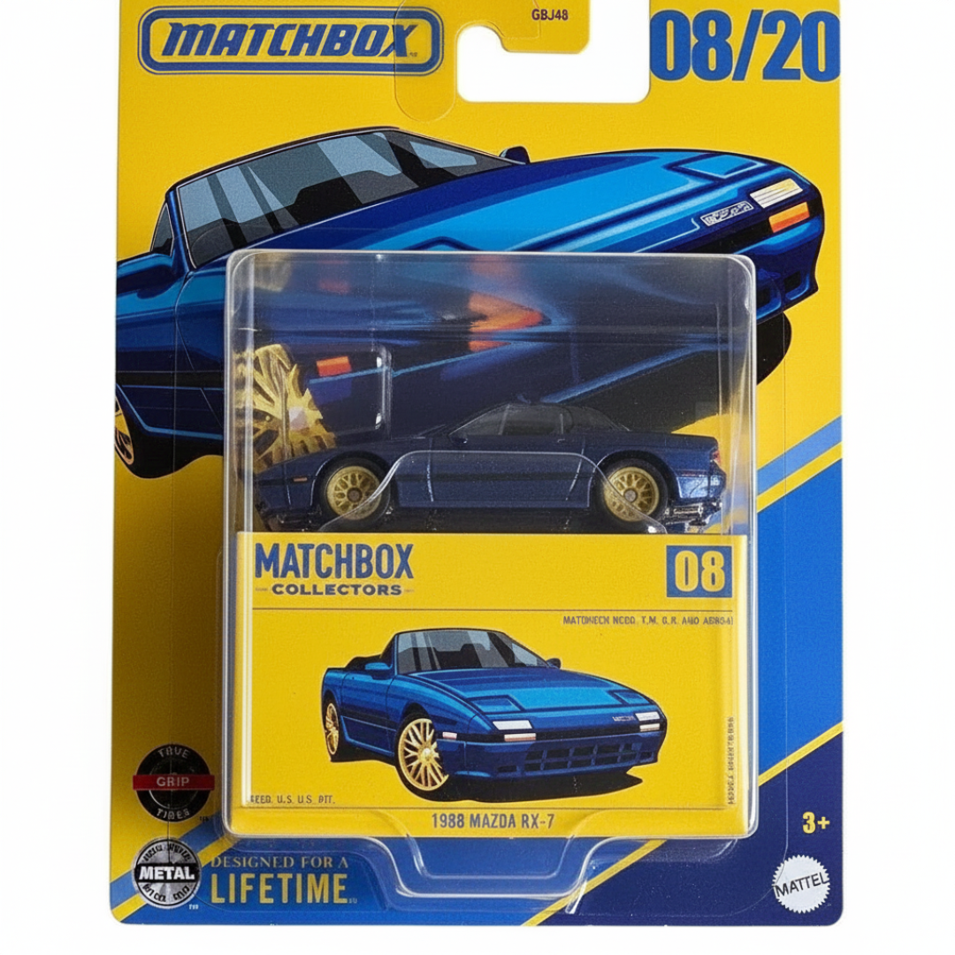 Matchbox Collectors 1988 Mazda RX-7 1:64 Diecast Model Car 1:64 Scale