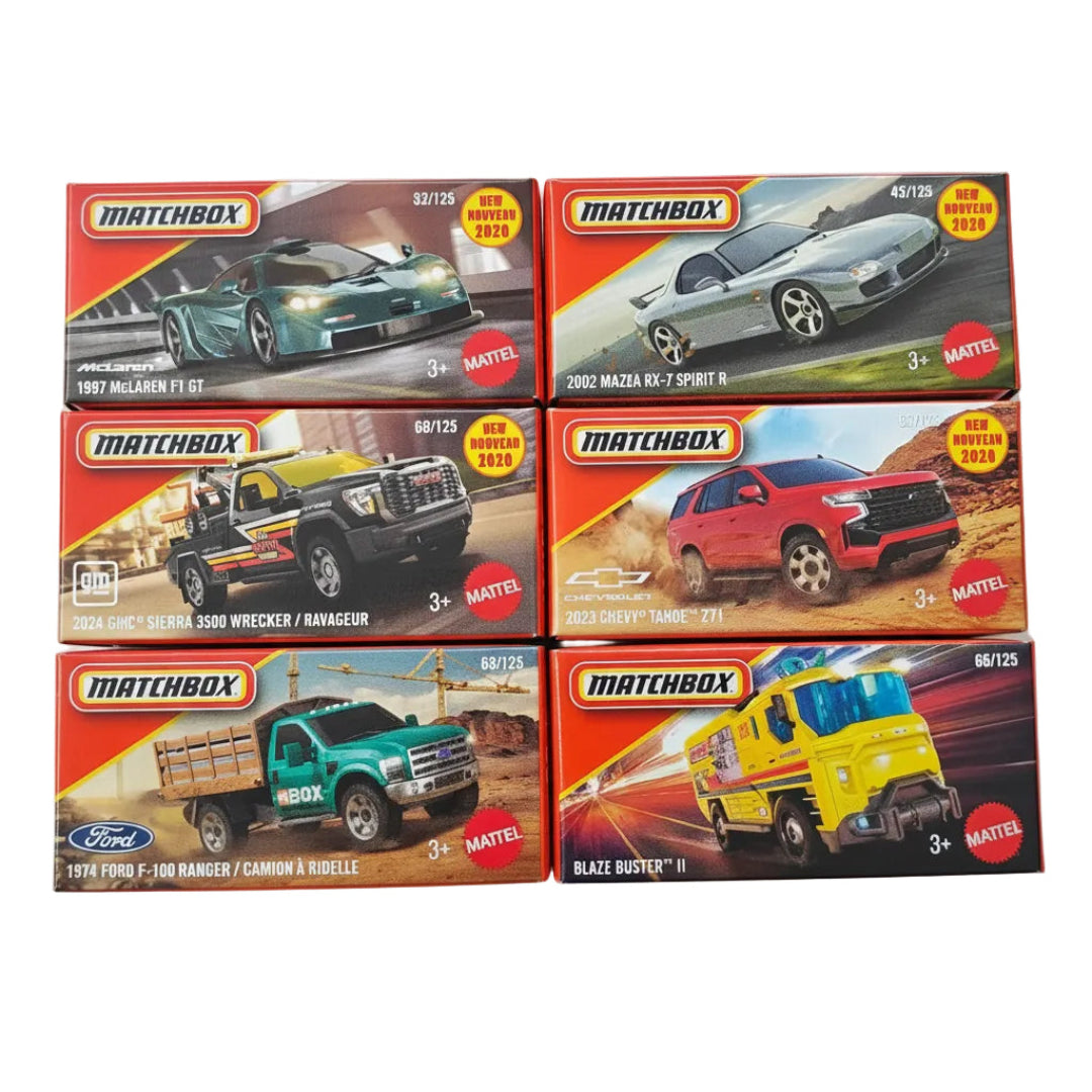 Matchbox Die-Cast Car Set of 6 - Set C | 1:64 Scale Collectible Cars