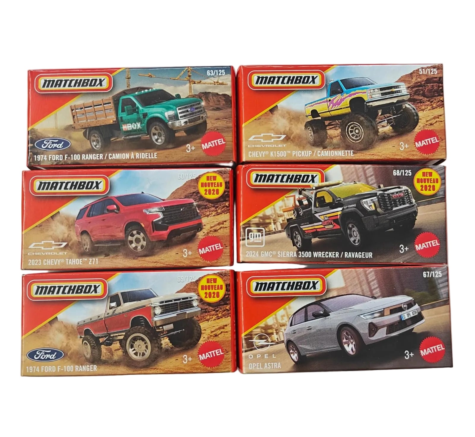 Matchbox Die-Cast Car Set of 6 - Set E | 1:64 Scale Collectible Cars