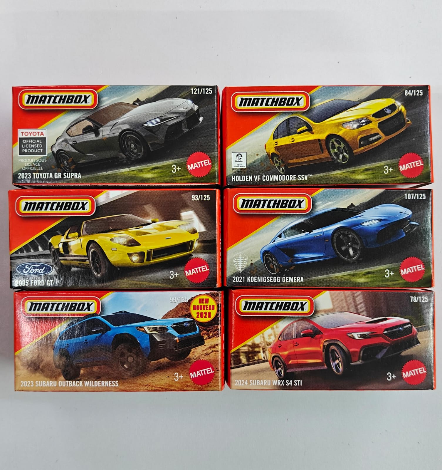 Matchbox Die-Cast Car Set of 6 L case - Set B | 1:64 Scale Collectible Cars
