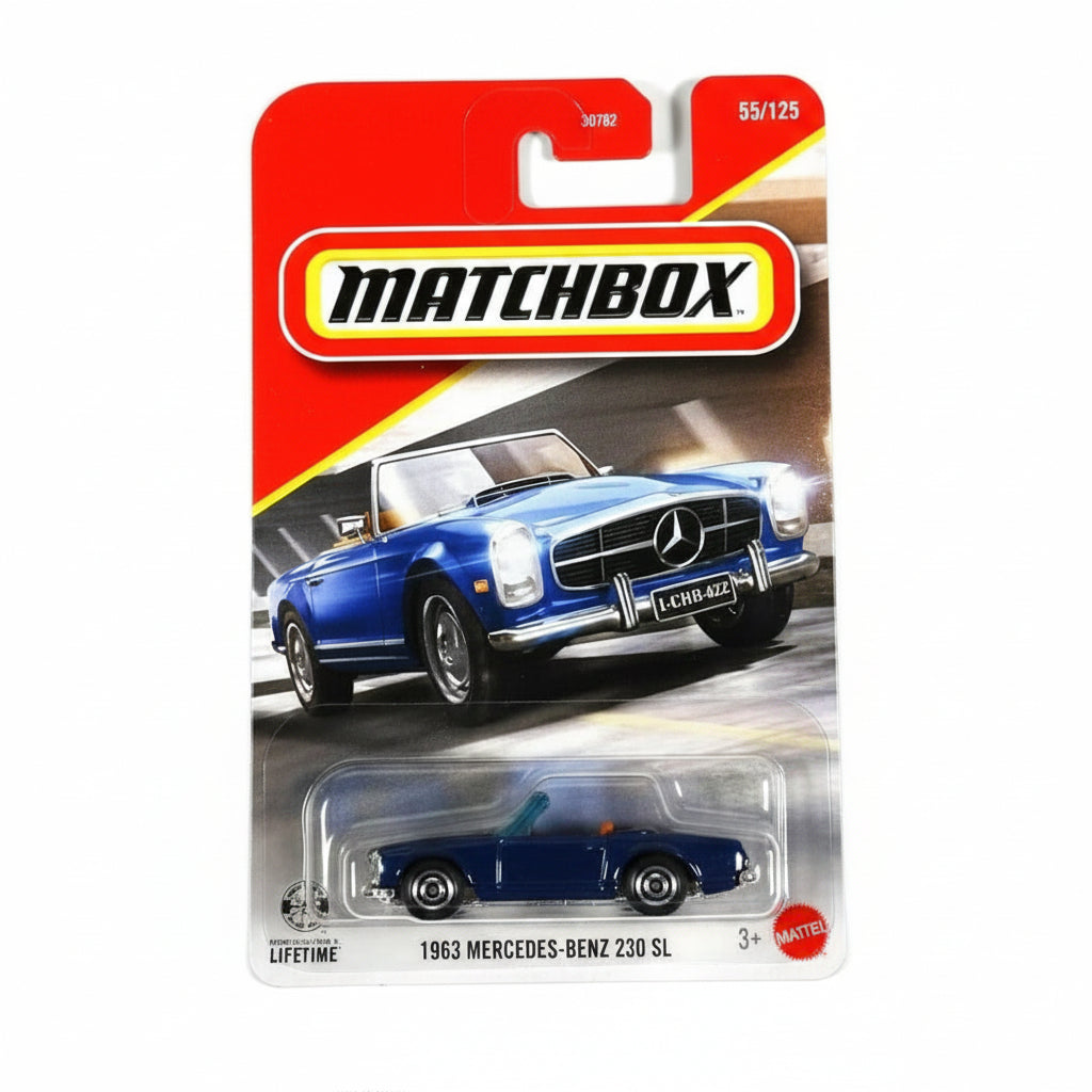 Matchbox Imported 1963 Mercedes-Benz 230 SL Die-Cast Car| 1:64 Scale