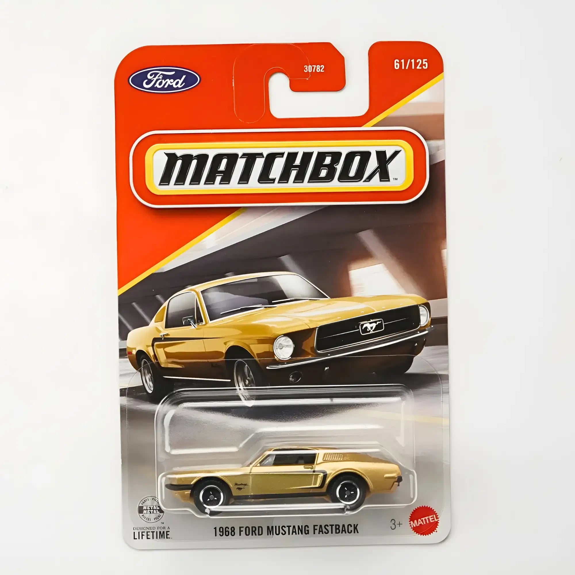Matchbox Imported 1968 Ford Mustang Fastback Die-Cast Car| 1:64 Scale