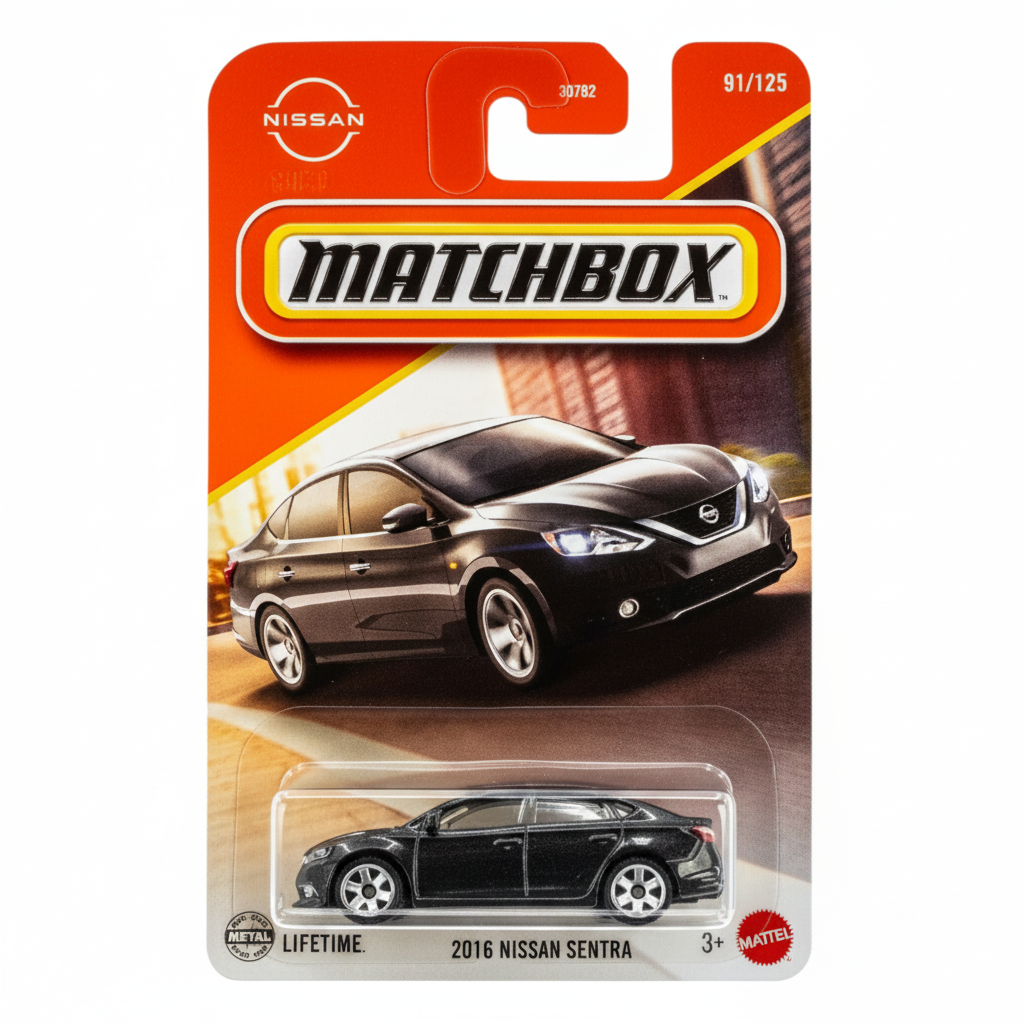 Matchbox Imported 2016 Nissan Sentra Die-Cast Car| 1:64 Scale