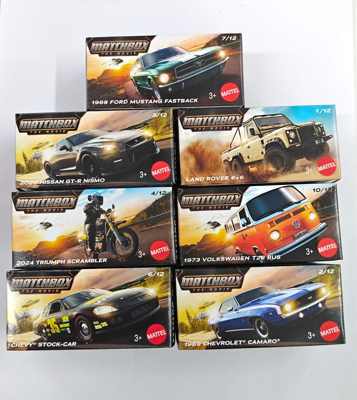 Matchbox Imported Die-Cast Car Apple TV Set of 7 | 1:64 Scale Collectible Cars