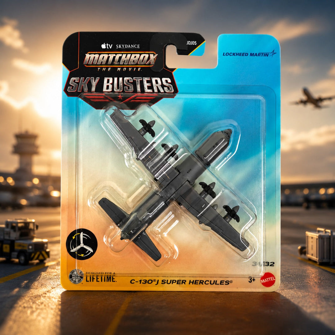 Matchbox Imported Sky Busters C-130J Super Hercules Die-Cast Aircraft