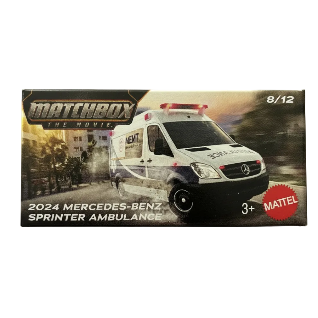Matchbox Imported The Movie 2024 Mercedes-Benz Sprinter Ambulance 1:64 Scale