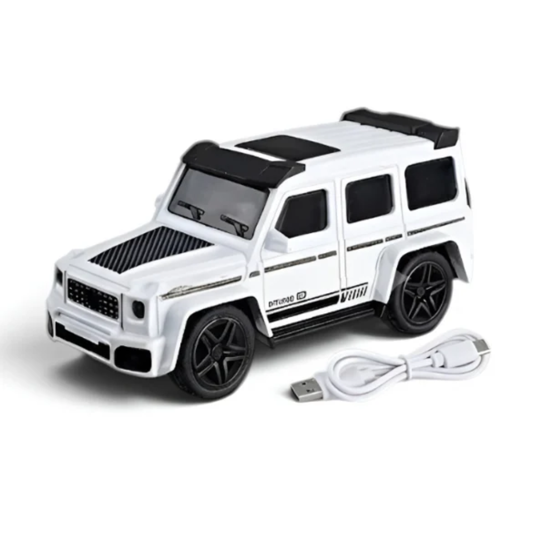 Mercedes-Benz G-Class RC Alloy Remote Control Car 1:64 with Acrylic Display Box – White