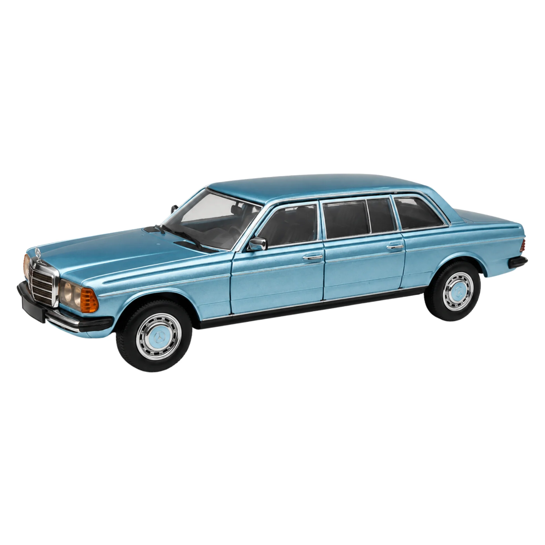 Mercedes-Benz W123 Blue 1:64 Scale Die-Cast Model Car – Classic Luxury Sedan