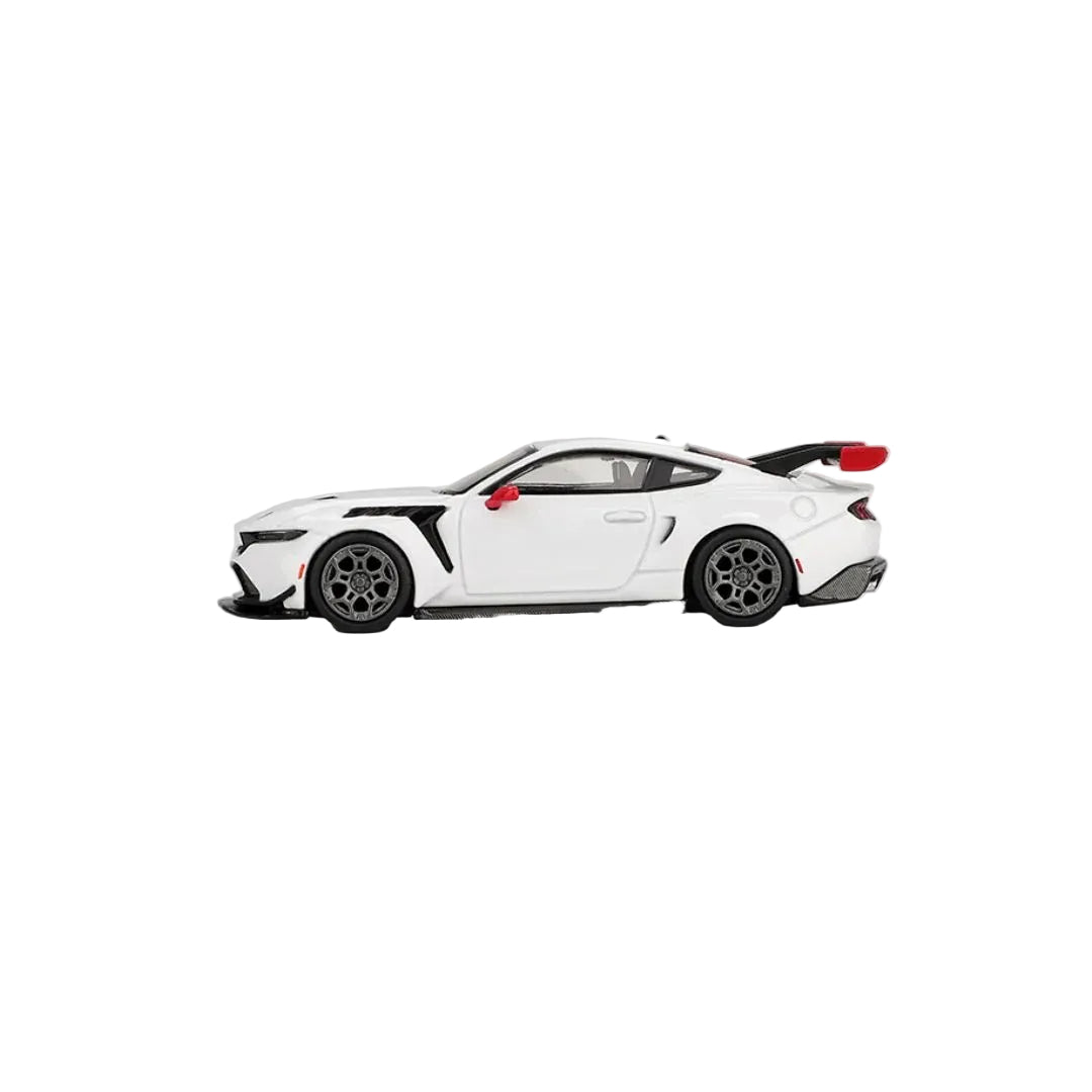 Mini GT Ford Mustang GTD Spirit of America White 1:64 Diecast Model Car 1097