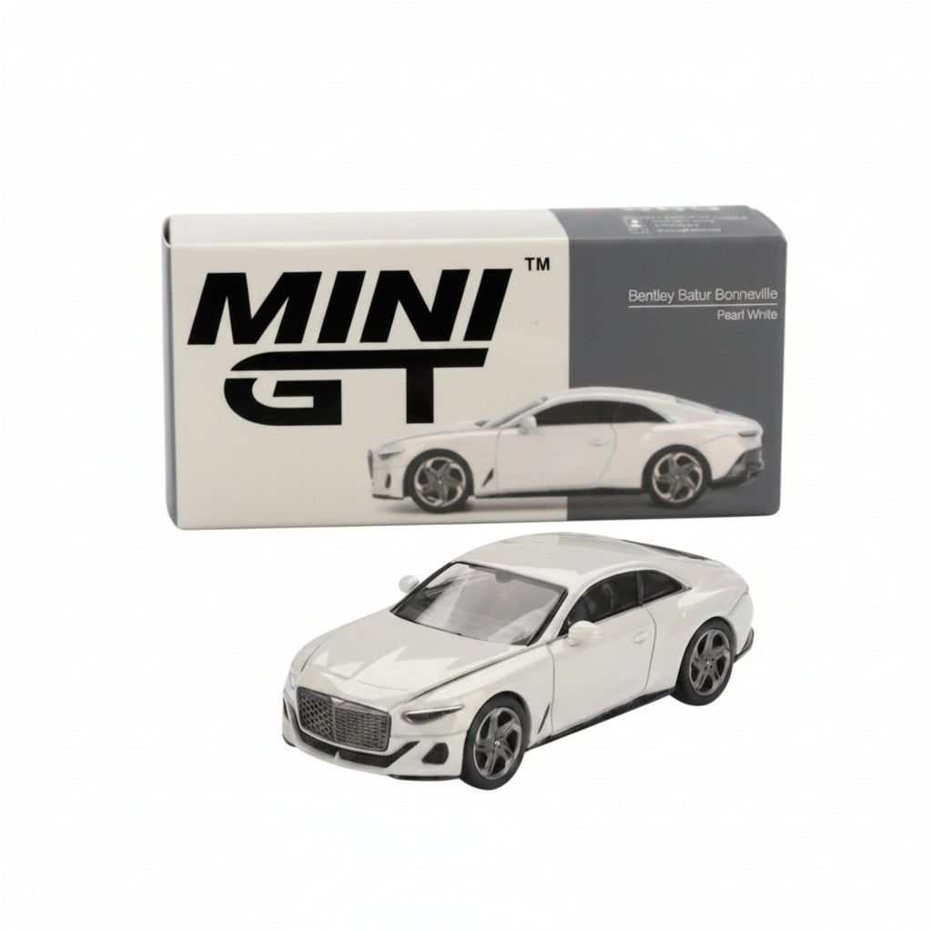 Mini GT Imported Bentley Batur Bonneville Pearl White 1:64 Diecast Model Car 969