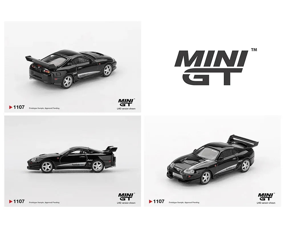 Mini GT Imported Toyota Supra VeilSide Combat V-II Black 1:64 Diecast Model Car 1107
