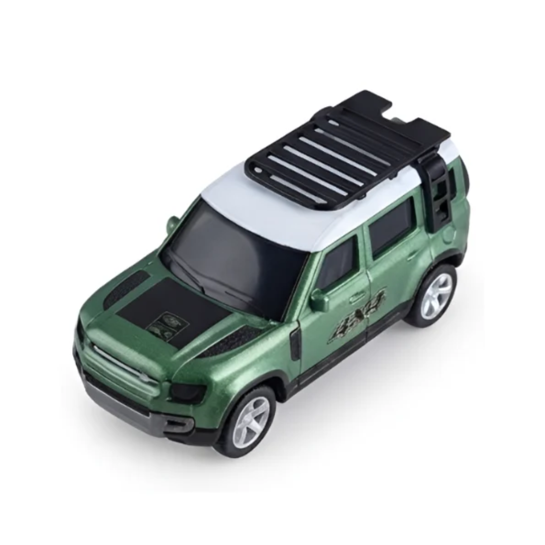 Mini RC Off-Road SUV Alloy Model Car 1:64 with 2.4GHz Remote & Acrylic Display Box – Green