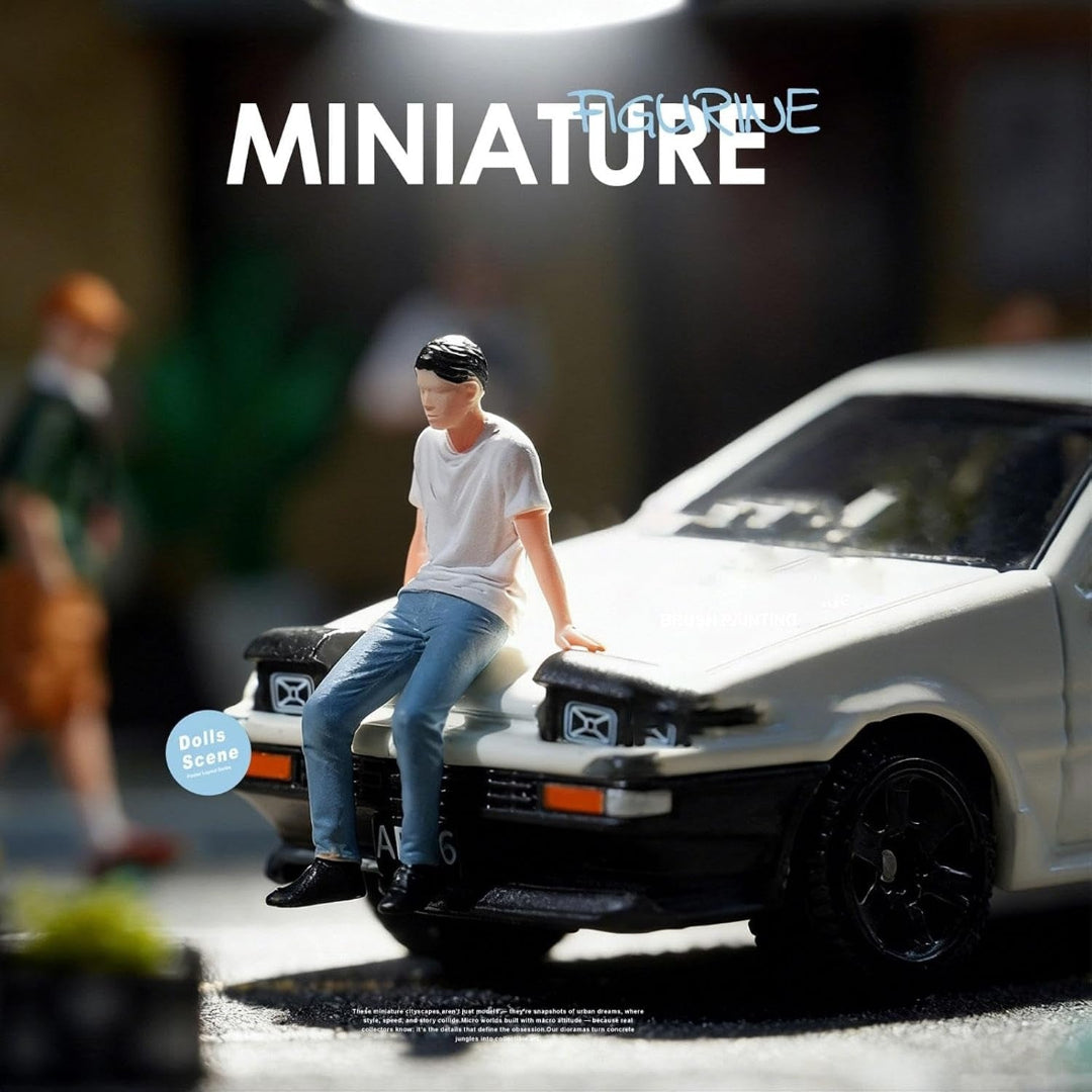 Miniature Male Figure 2.8 Cm – Realistic Human Figurine for Diorama, Model Cars