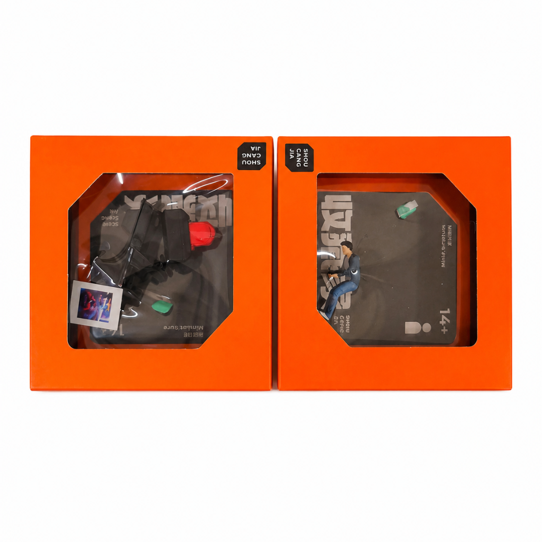 Miniature Racing Arcade Game 1:64 Scale Diorama with Driver Figure