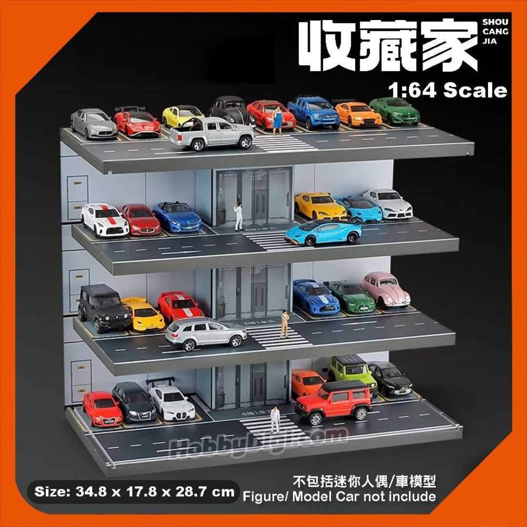 Miniature Street Multi-Level Car Parking Diorama Display Garage SCJ #415A
