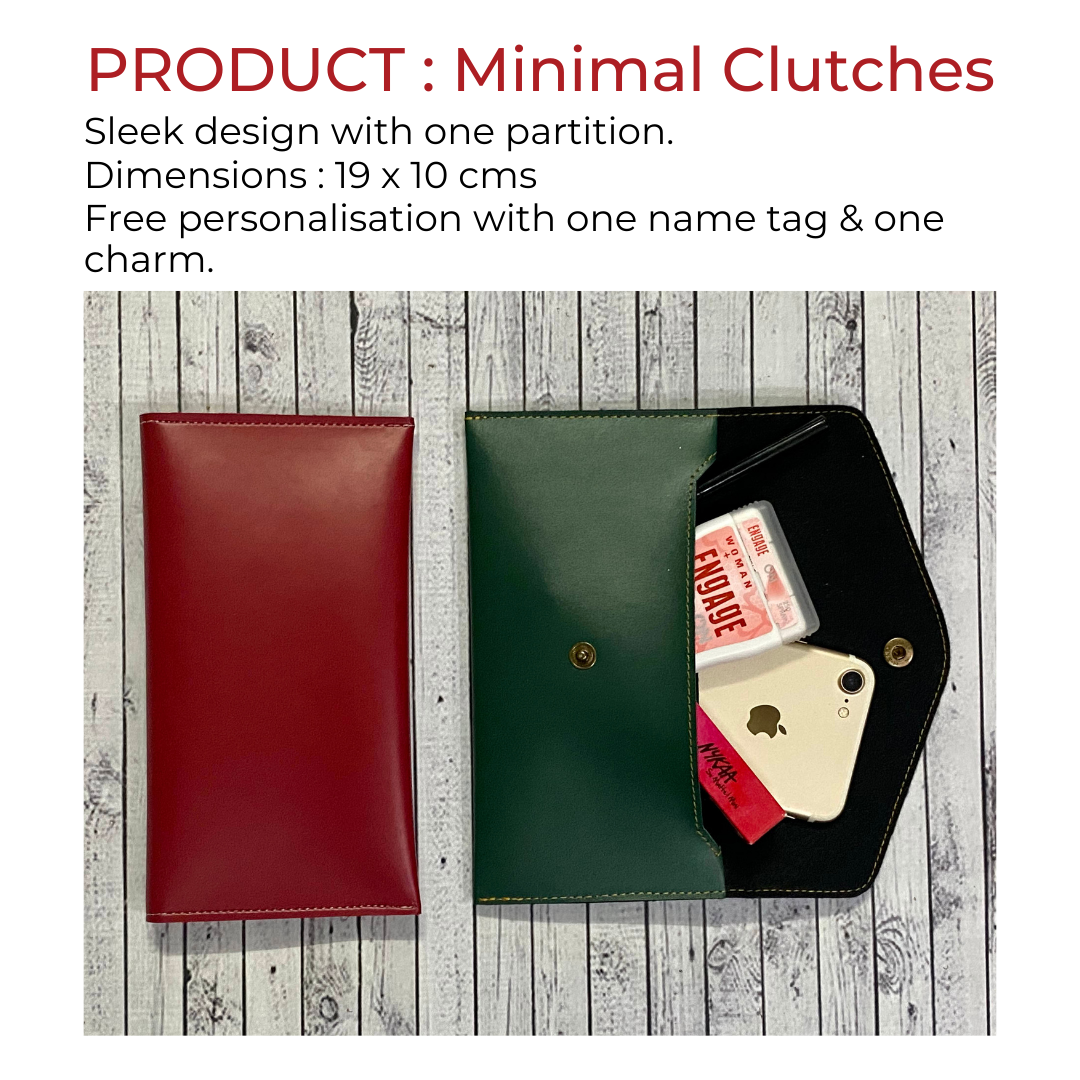 Personalised Minimal Clutches ( No CASH ON DELIVERY Allowed On This Product )