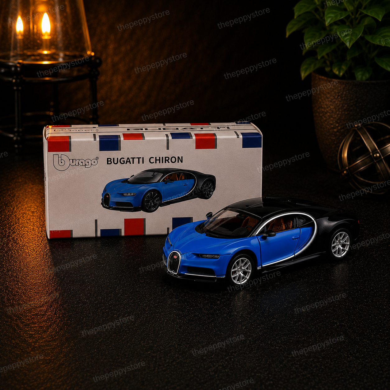Official Bburago Bugatti Chiron - 1 : 64 Diecast Scale Model