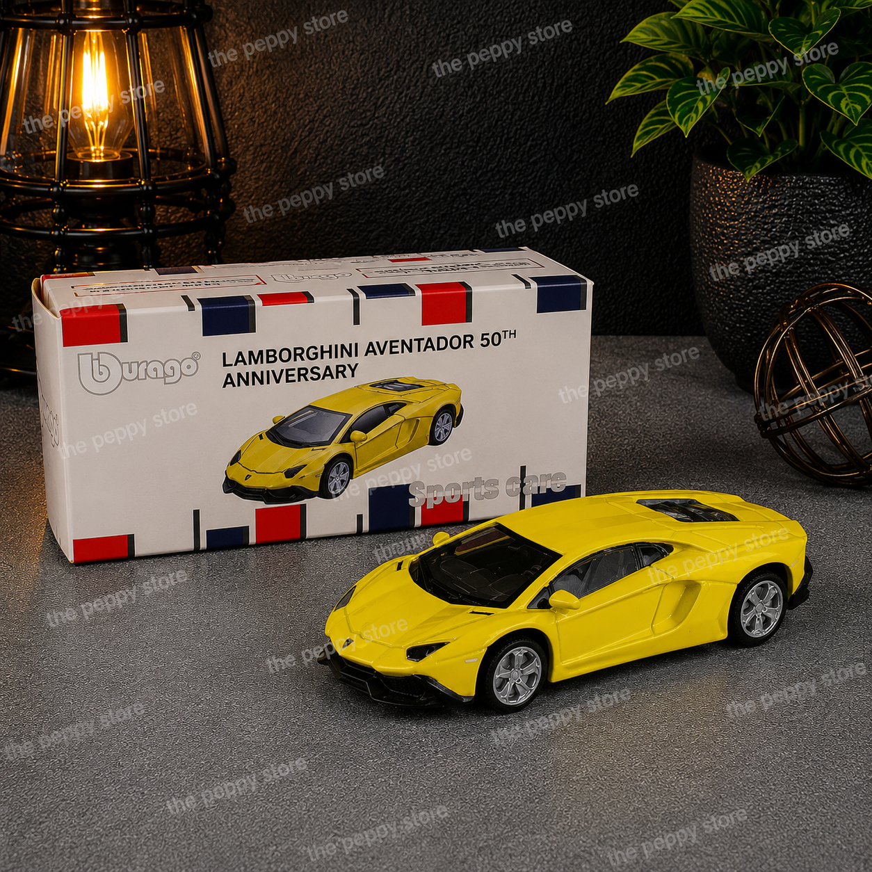 Official Bburago Lamborghini Aventador 50th Anniversary - 1 : 64 Diecast Scale Model