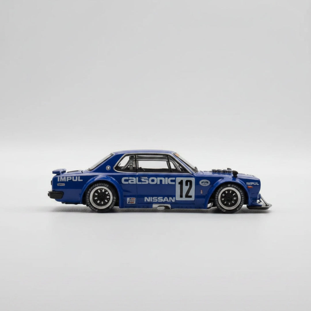 POP RACE Skyline GT-R V8 Drift Hakosuka Calsonic PR640114 1:64 Diecast Model
