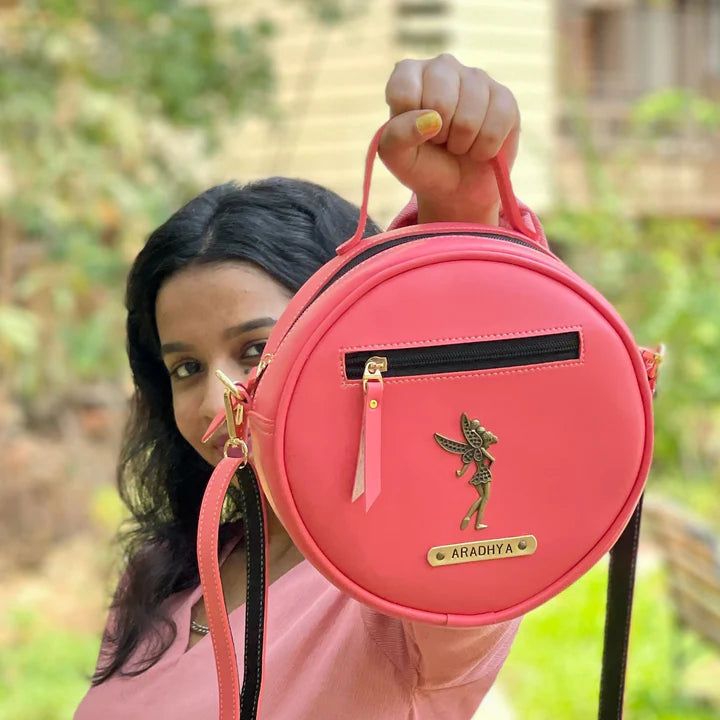 Personalised Circular Sling Bag ( No Cod on personalised Orders ) - Prepaid Orders Only