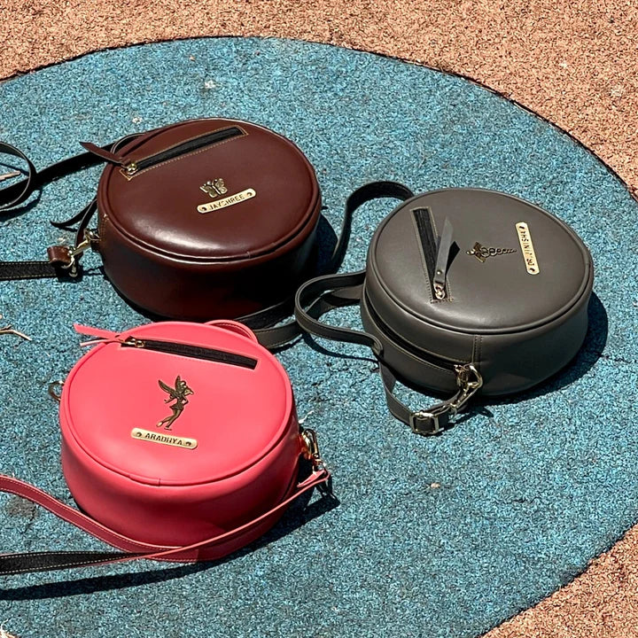 Personalised Circular Sling Bag ( No Cod on personalised Orders ) - Prepaid Orders Only