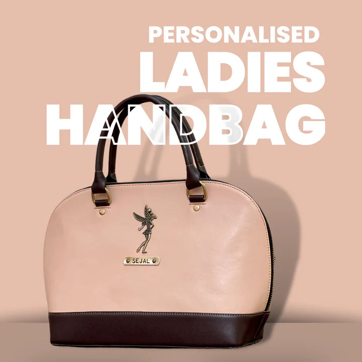 Personalised Ladies Handbag With Charm - No COD Allowed On Personalised Product (Select From Drop Down Menu)