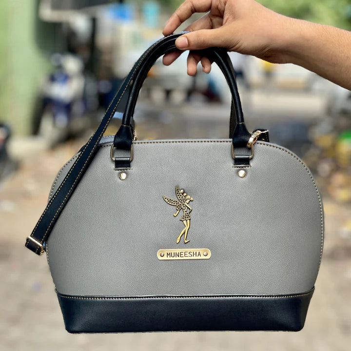 Personalised Ladies Handbag With Charm - No COD Allowed On Personalised Product (Select From Drop Down Menu)