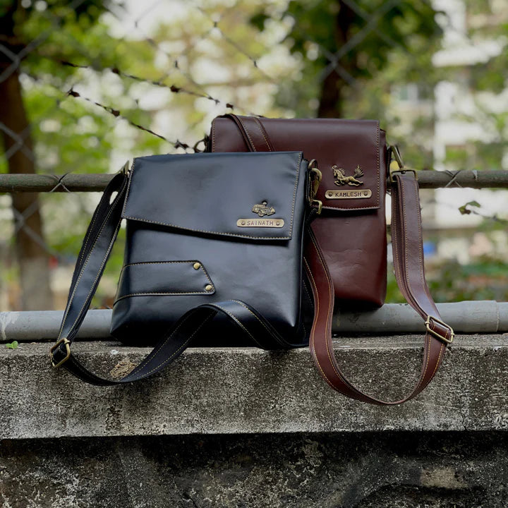 Personalised Men's Sling Bag 1.0 ( No Cod on personalised Orders ) - Prepaid Orders Only
