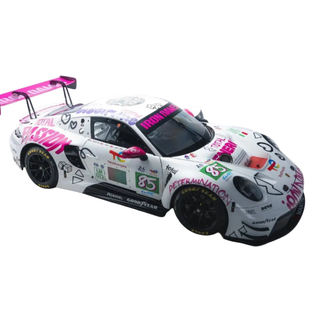 Porsche 911 GT3 R Iron Dames #85 – 2025 Le Mans 24H LMGT3 1:64 Diecast Model Car-TH-123