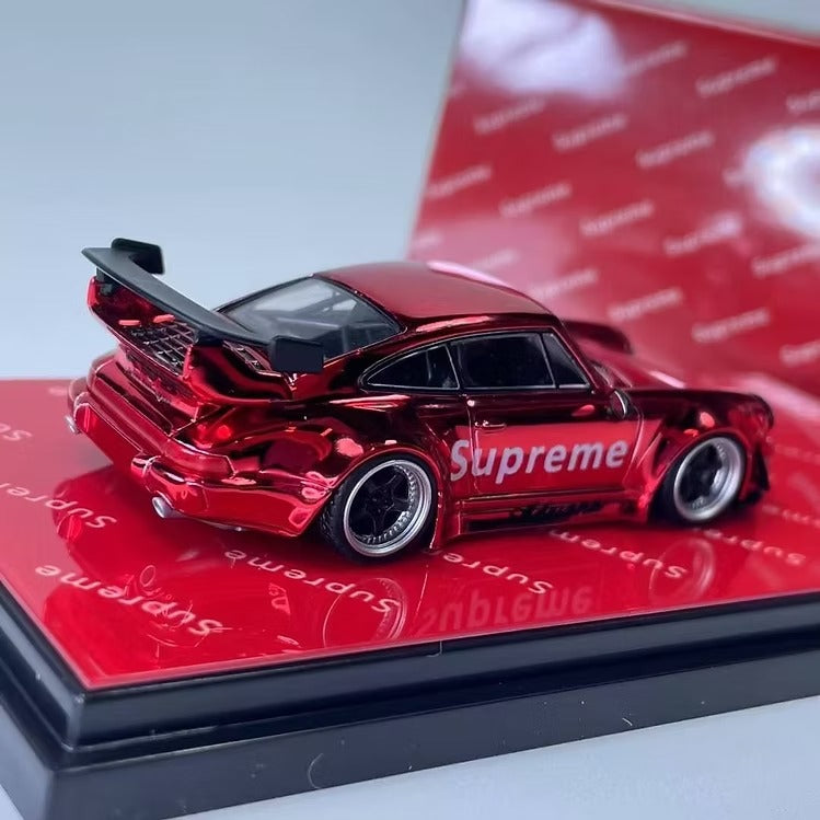 Porsche RWB 993 GT 1:64 Red Supreme-Inspired Diecast Model Car